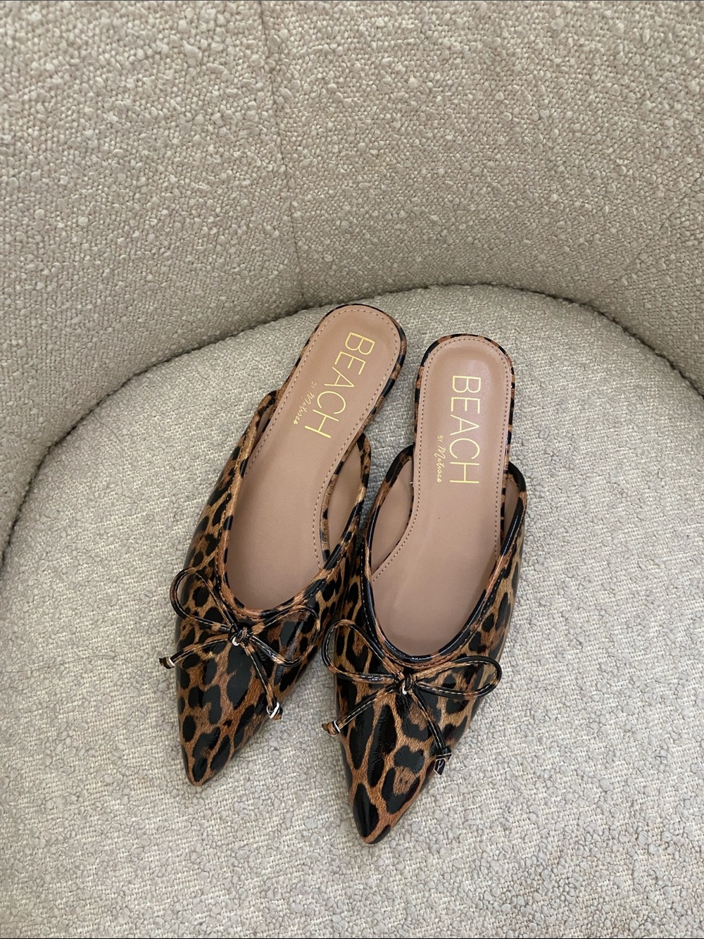 Unworn in box // Matisse Leopard Print Pointed-Toe Flats - Leopard
